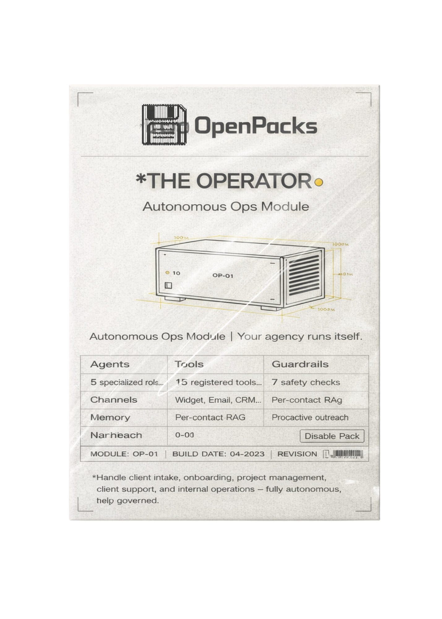 OpenPacks — Pack Back